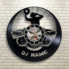 Personalized Name DJ Clock Gift