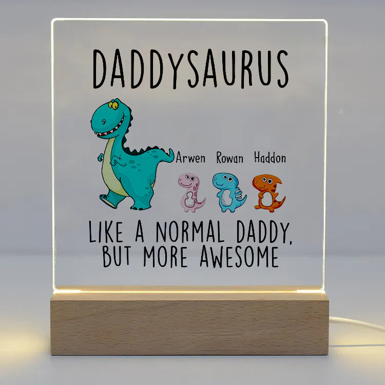 Gulleiâ„?Daddysaurus Night Light - Gift for Dad