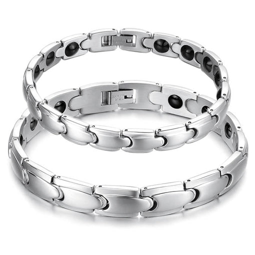 316L Stainess Steel Anti Fatigue Never Fade Couple Bracelets Set