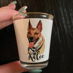 Gulleiâ„?Personalized Pet Photo Shot Glass