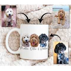 Gullei Multi-Pup Mug â€?Personalized Dog Photo Mug for Pet Parents (11oz & 15oz)