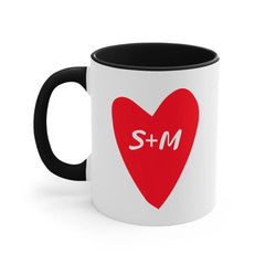 Custom Couple Name Initials Mug