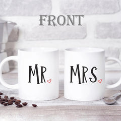 Gulleiâ„?Personalized Mr Mrs Coffee Mug Set for 2