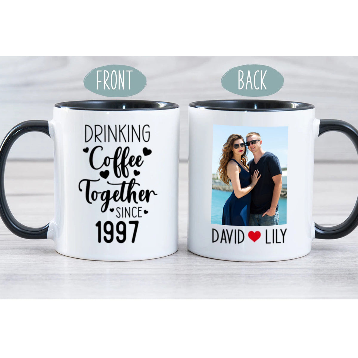 Gulleiâ„?Husband Wife Anniversary Custom Photo Mug