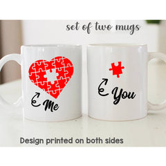 Gulleiâ„?Me You Jigsaw Matching Coffee Mugs
