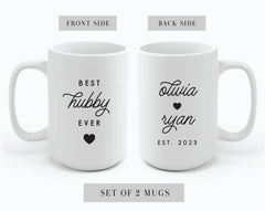 Gulleiâ„?Hubby Wifey Personalized Coffee Mugs Set