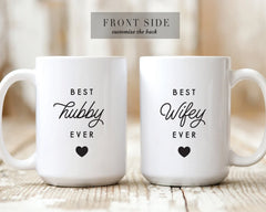 Gulleiâ„?Hubby Wifey Personalized Coffee Mugs Set