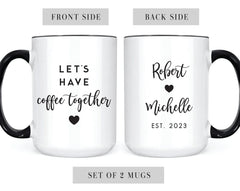 Customized Coffee Mugs Set for Couples
