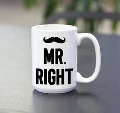 Gulleiâ„?Mr Right Mrs Always Right Coffee Mug Set
