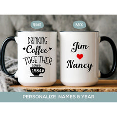 Gulleiâ„?Personalized Wedding Anniversary Mug for Couple