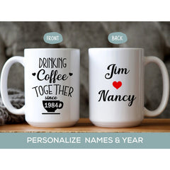 Gulleiâ„?Personalized Wedding Anniversary Mug for Couple