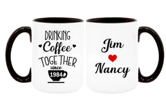 Gulleiâ„?Personalized Wedding Anniversary Mug for Couple