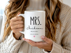 Gulleiâ„?Mr and Mrs Matching Anniversary Coffee Mugs