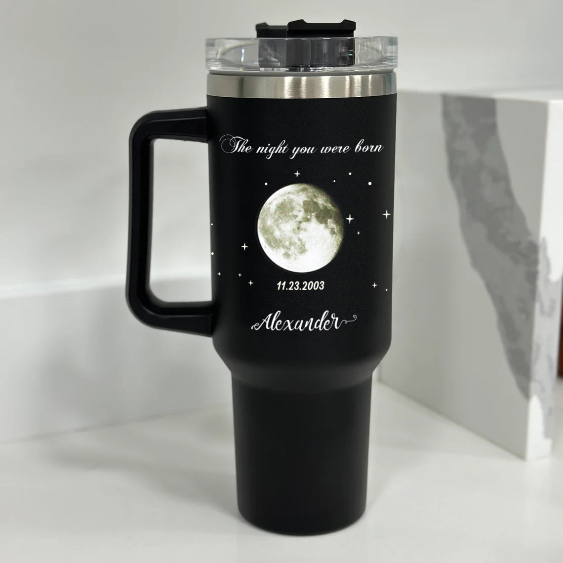 Gulleiâ„?Personalized Moon Phase Special Date Tumbler
