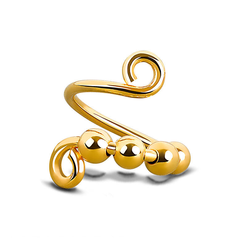 Spinning Beads Fidget Ring for Her