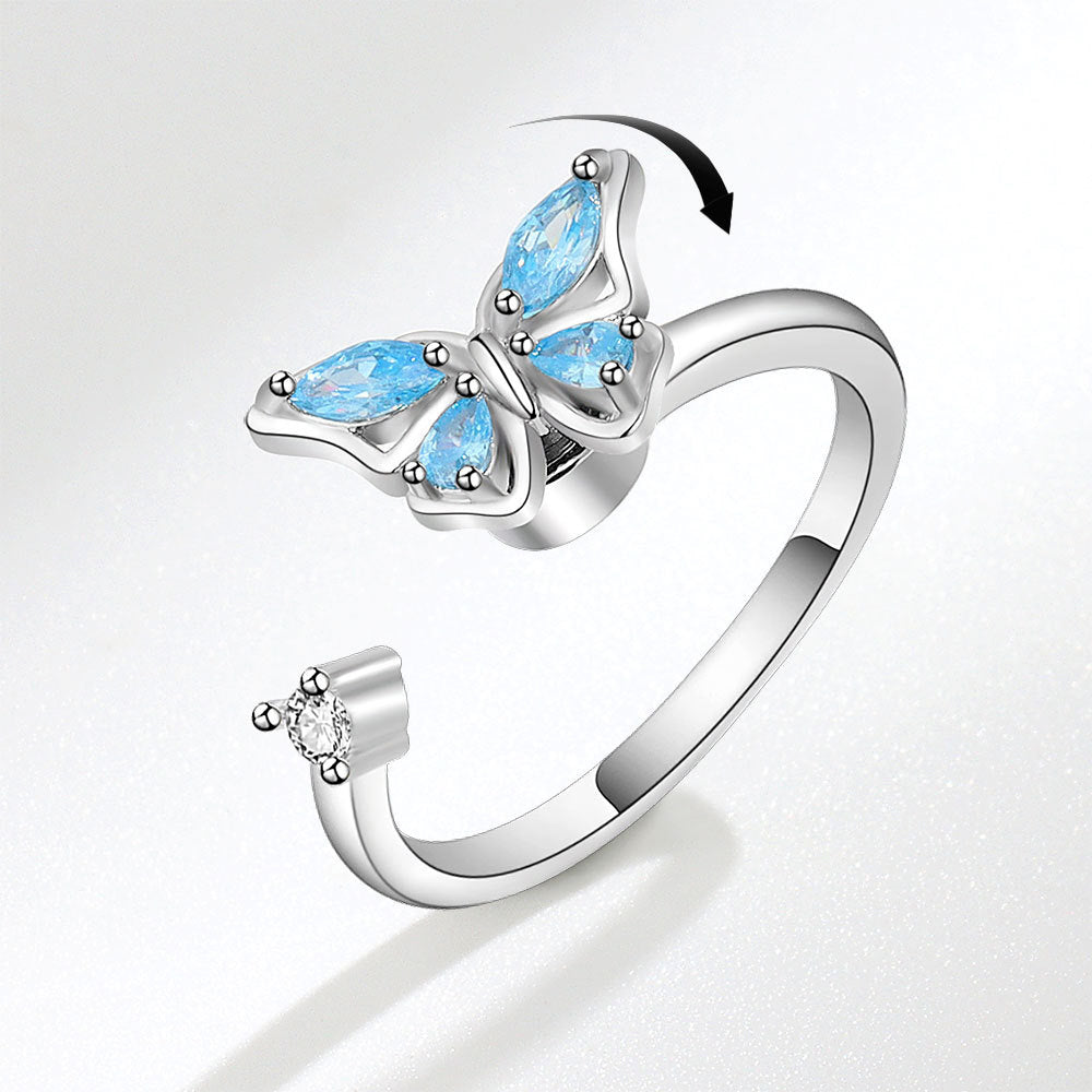 Spinning Butterfly Fidget Ring