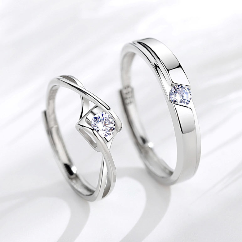 Custom Engraved Engagement Rings for Him and Her