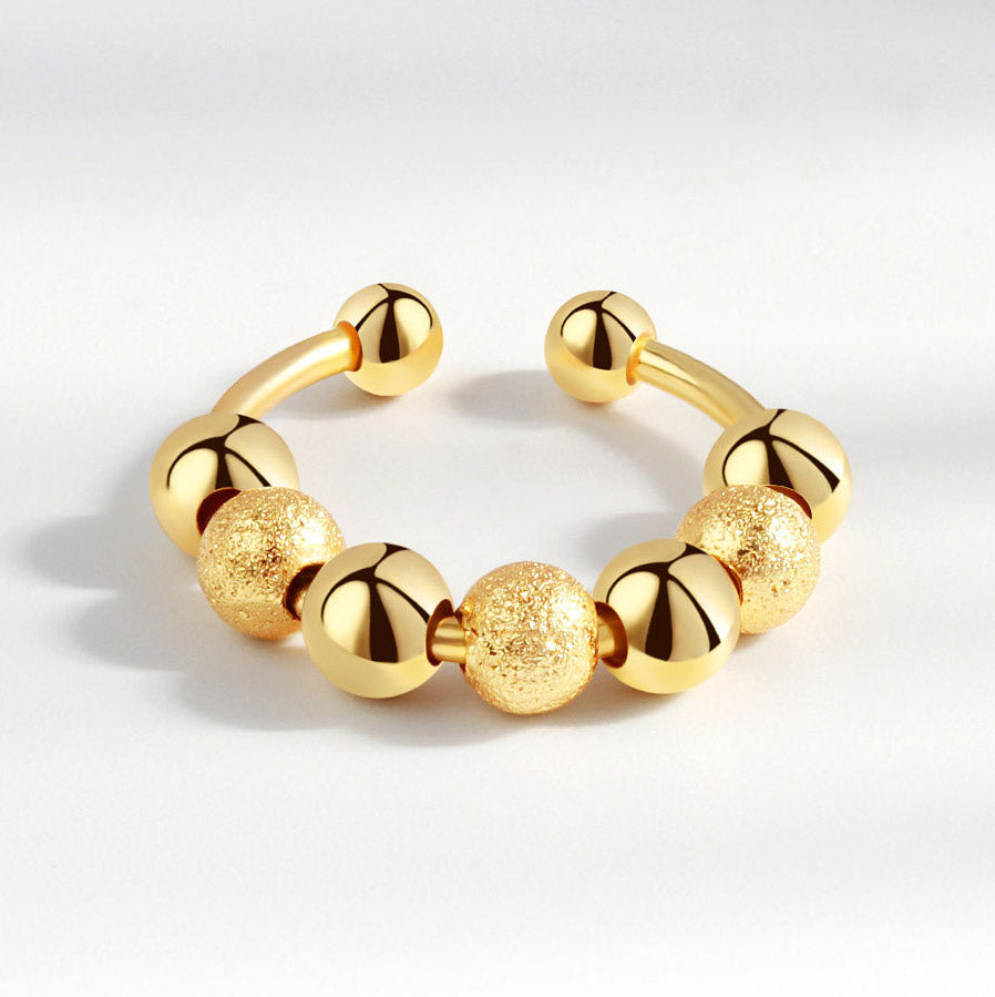 Spinner Beads Fidget Ring for Her