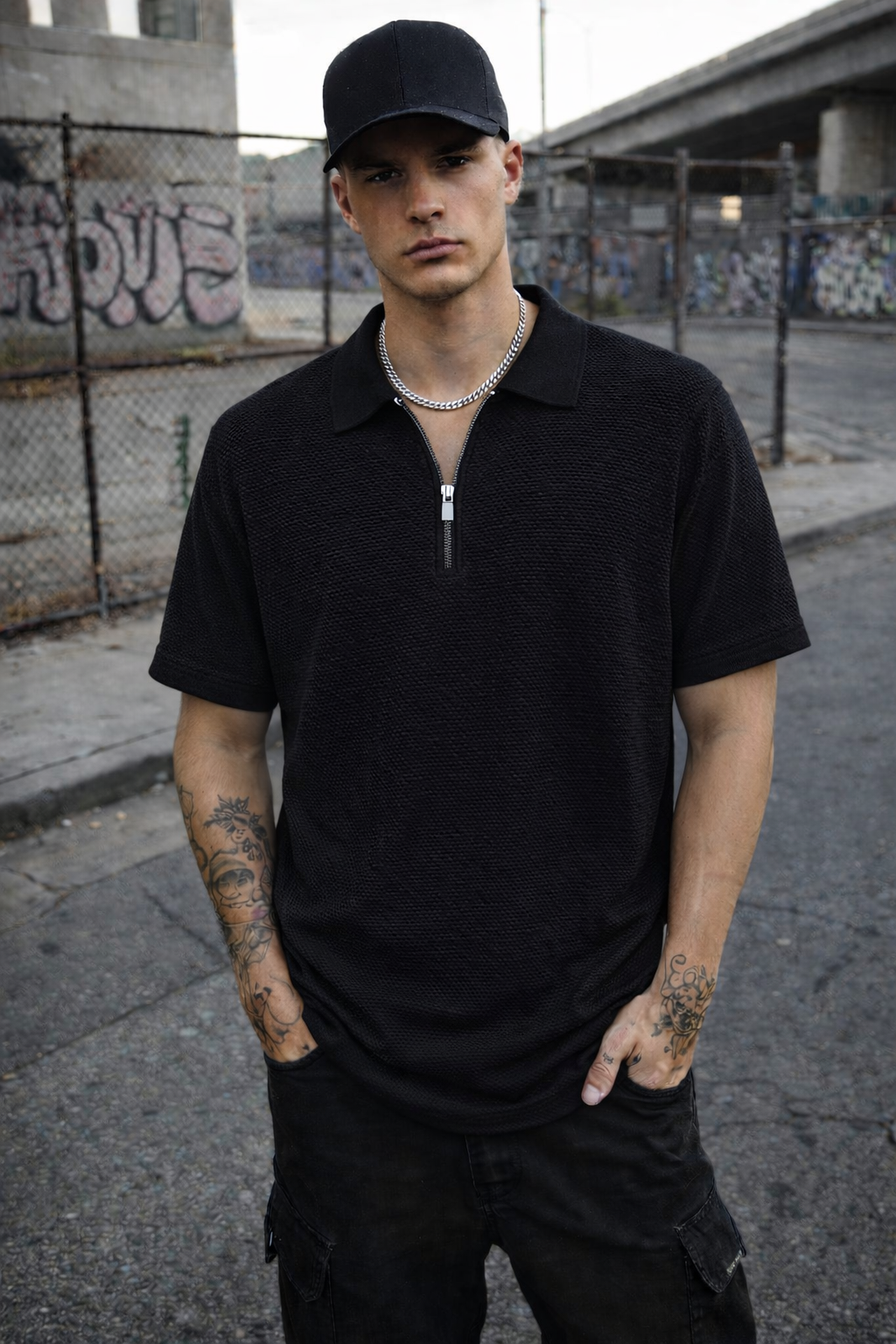 Polo in Filo Nero