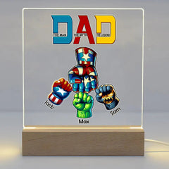 Gulleiâ„?Personalized Super Hero Dad Night Light